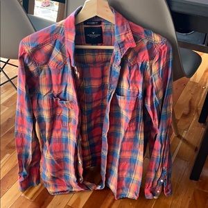 Plaid light flannel
